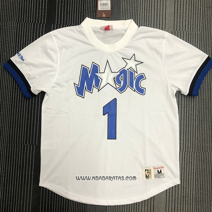 Camiseta Manga Corta Orlando Magic Tracy McGrady #1 Blanco